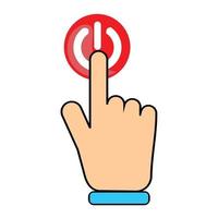 Hand Point Hand Finger Hand Click  Symbol Image Vector Illustrations