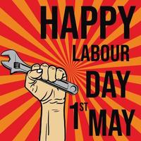 mayday vector illustration. international labor day.