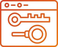 Keywords Search Icon Style vector