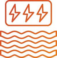 Wave Power Icon Style vector