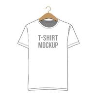 Clothes mock up Tshirt template vector image