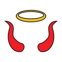 Devil Red Horn Vector Image Illustrations