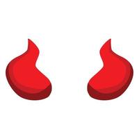 Devil Red Horn Vector Image Illustrations