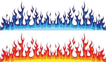 Flame fire stock vector image illustrations
