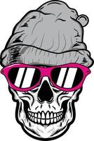 skull beanie and crossbones vector stock image illustrations