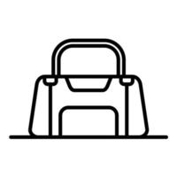 icono de vector de bolsa de deporte