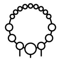 Necklace vector icon