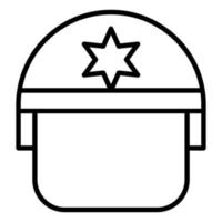 Police Helmet vector icon