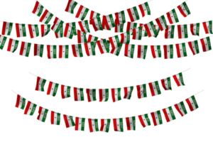 Somaliland drapeau bruant décoration sur le corde, jhandi, ensemble de petit drapeau fête, 3d le rendu png