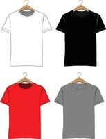 Template shirt mock up vector image illustrations