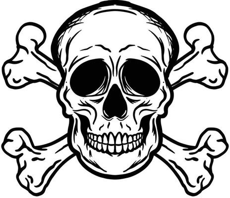 Skull And Bones Icon Stock Illustration - Download Image Now