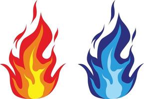 Flame fire stock vector image illustrations