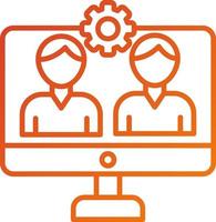 Crowdsourcing Icon Style vector
