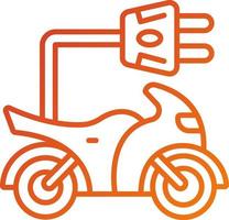 Electric Bike Icon Style vector