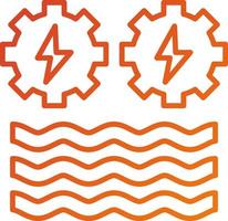 Hydro Power Icon Style vector