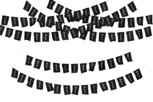 ChatGPT Flag Bunting Decoration on The Rope, Jhandi, Set of Small Flag Celebration, 3D Rendering png