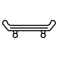 Skateboard vector icon