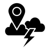 Storm Location vector icon