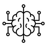 Neurons Circuit vector icon