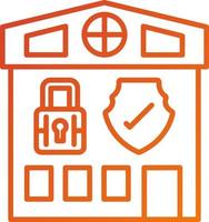 Home Security Icon Style vector