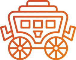 Desert Carriage Icon Style vector