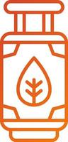 Biogas Cylinder Icon Style vector