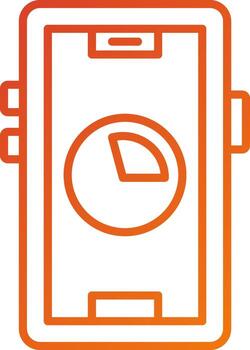 datos uso icono estilo vector