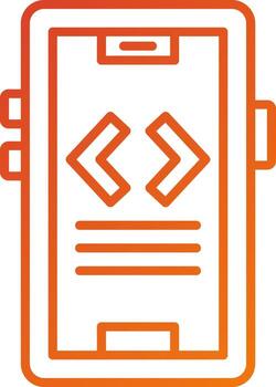 desarrollador modo icono estilo vector