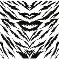 Tiger Pattern Vector Image Illustrations