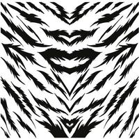 Tiger Pattern Vector Image Illustrations