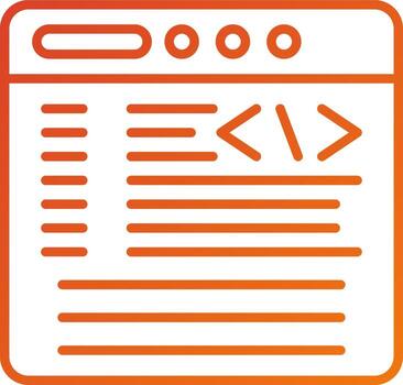 Coding Icon Style vector