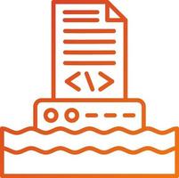 Data Lake Icon Style vector