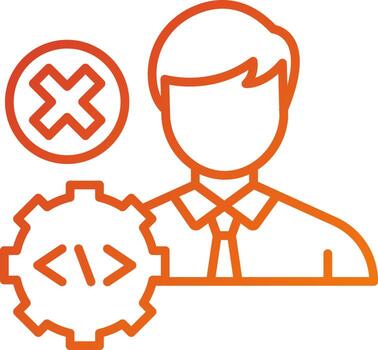 No programación experiencia icono estilo vector