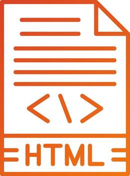 HTML Icon Style vector