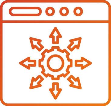 Functionality Icon Style vector