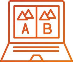 Ab Testing Icon Style vector