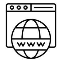 icono de vector de internet