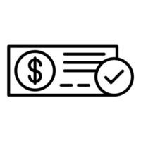 Cheque Deposit vector icon