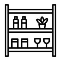 Shelves vector icon