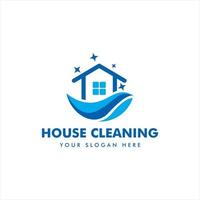 house cleaning service logo icon, sign, symbol designs concept, cleaning house, business card logo template vector suitable for business logo, web icon
