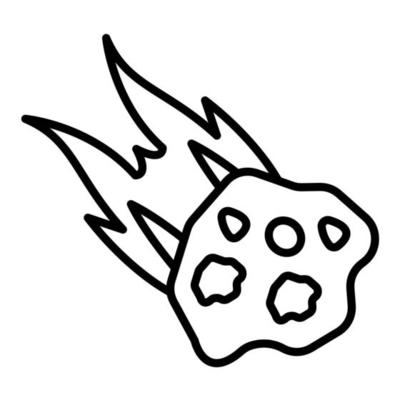Meteorites vector icon