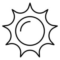 Sun vector icon