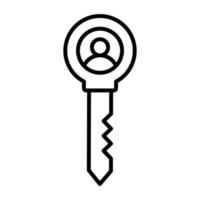 Key Person vector icon