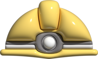 3d Sicherheit Helm isoliert auf transparent Hintergrund. png