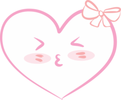 coração Rosa amor emoji png