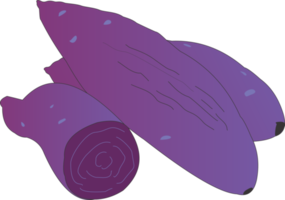 púrpura dulce patata png
