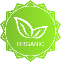 Green logo organic icon PNG