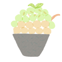 melón bingsu coreano postreb png