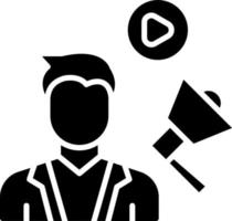 Influencer Male Icon Style vector