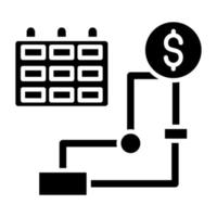 Investment Plan Icon Style vector